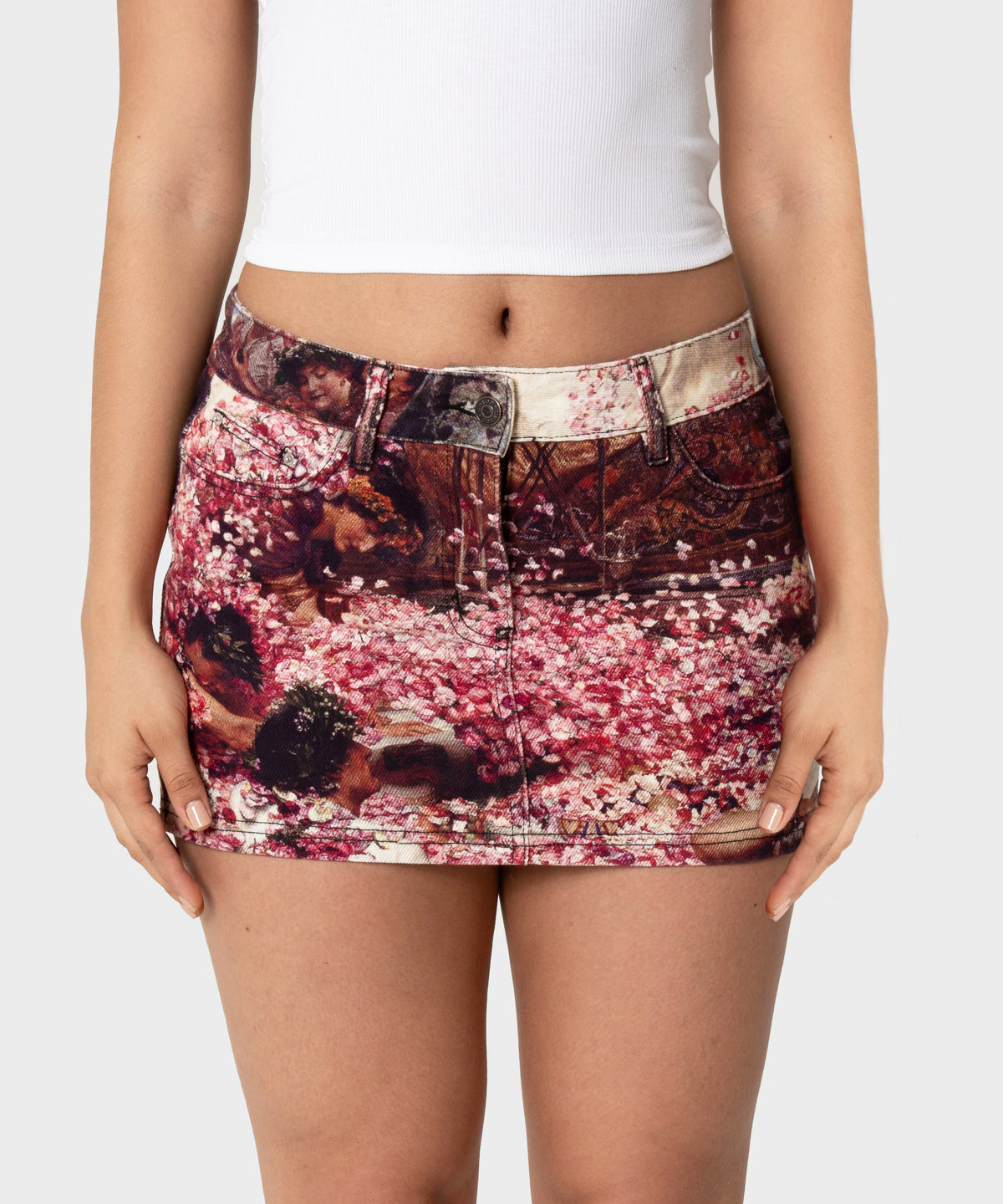Cupid's Wedding Denim Skirt