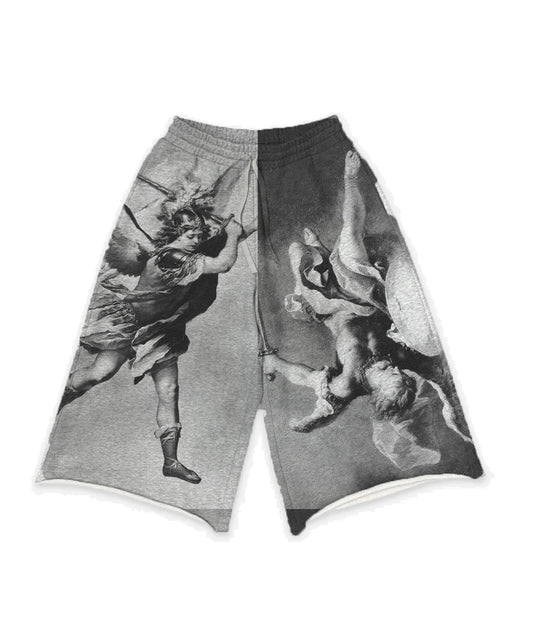 Fallen Angels Cotton Shorts - Grey